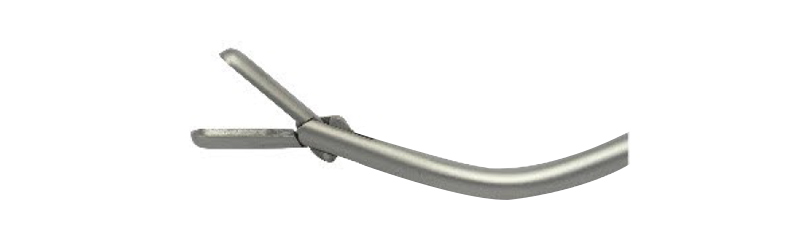 Biliary tract iithotomy forceps,horizontal open,bend