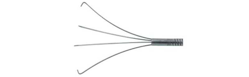 HG2103 Grasping forceps with 4 claws flexible